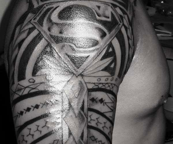 10 Stunning Superman Tribal Tattoos