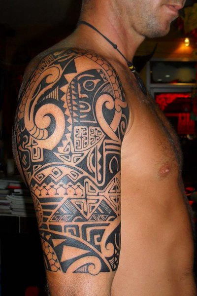 Aztec Half Sleeve Tattoo I did on my homie hectorrubio1987 tattedby   TikTok
