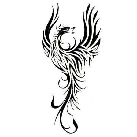 Best Tribal Phoenix Tattoo Design