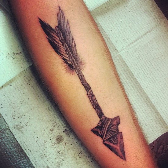tribal bow and arrow tattoos