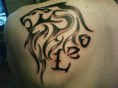 tribal leo symbol tattoo
