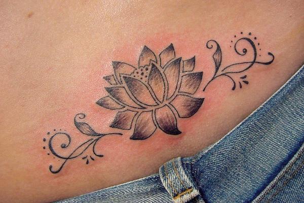 Lotus Tattoo On Waist  Tattoo Designs Tattoo Pictures