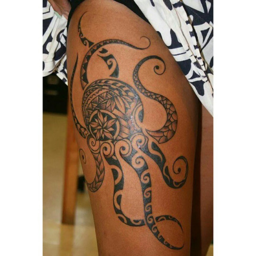 Art Junkies Tattoo Studio  Tattoos  Traditional Old School  Traditional  color octopus tattoo Gary Dunn Art Junkies Tattoo